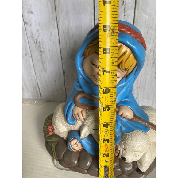 intage Atlantic Mold  Sheperd boy with lambs ceramic handpainted - Picture 5 of 7